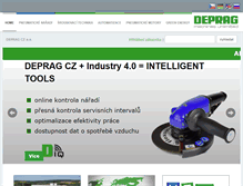 Tablet Screenshot of deprag.cz